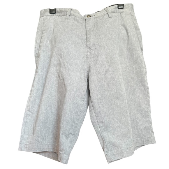 Volcom Men’s Gray Hybrid Walk Shorts Size 32 Cotton Blend Chino Style Pre-owned - Picture 1 of 8
